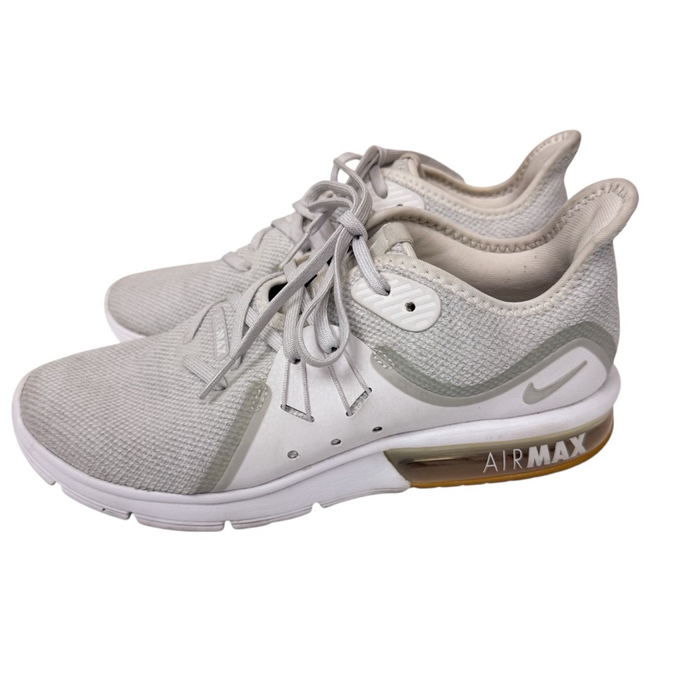 Nike Air Max Sequent 3 Running Sneakers White Platinum Gray Womens Size 8 - Picture 4 of 14